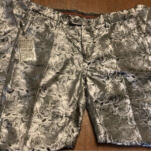 Barabas Men’s Shiny Grey Pants Size 32 NWT